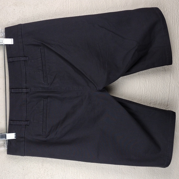 LOFT Outlet Petite Dark Gray Mid Rise Dress Bermuda Roll Shorts - Picture 10 of 13